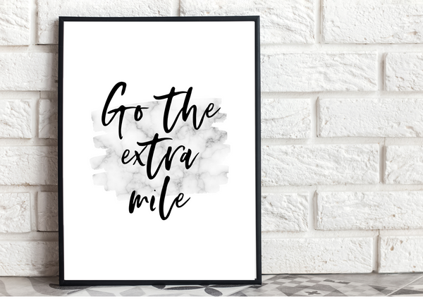 Go The Extra Mile | Motivational Poster | Print Only - Auxano Life