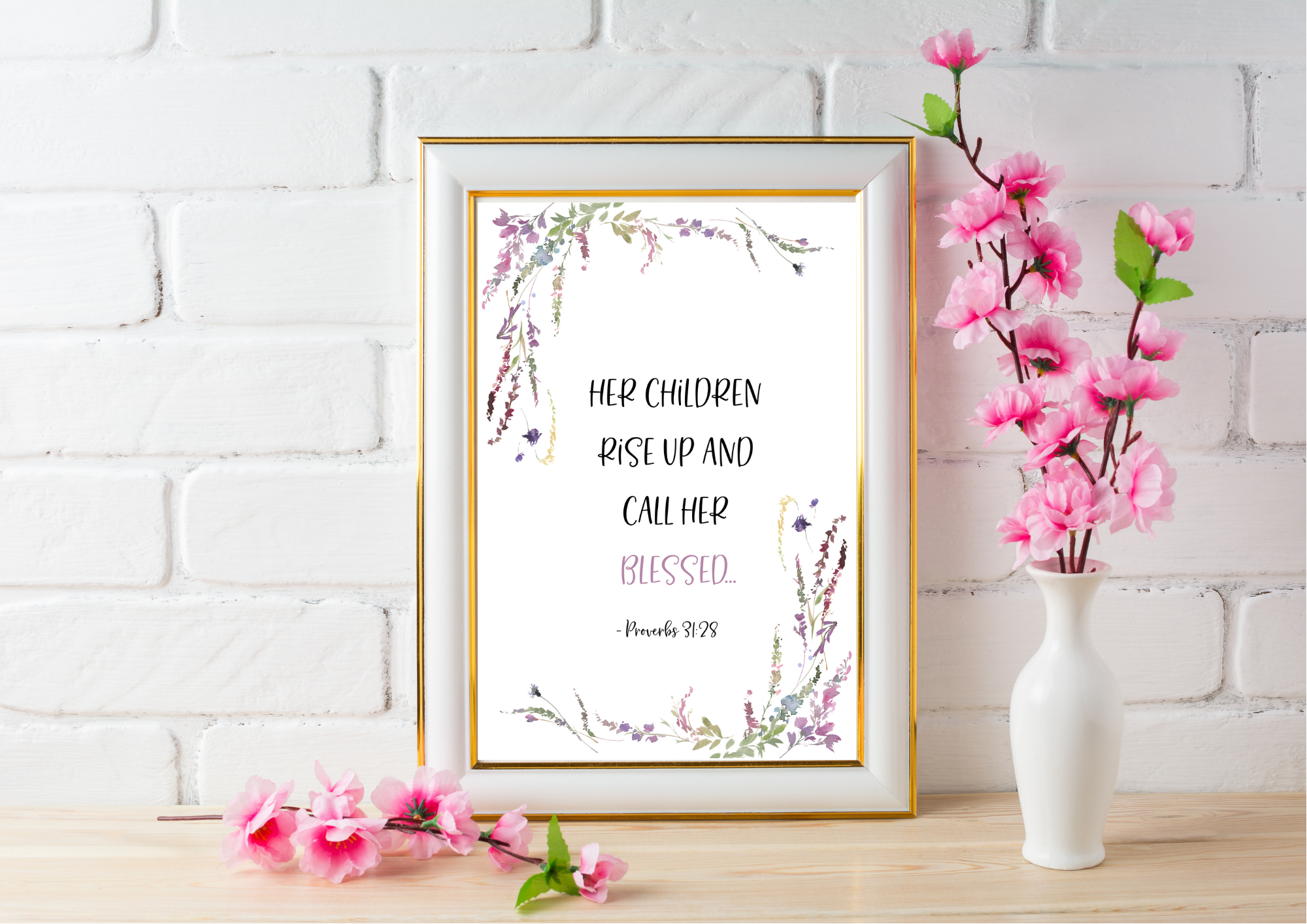 Her Children Call Her Blessed - Proverbs 31:28 | Decor Print - Auxano Life