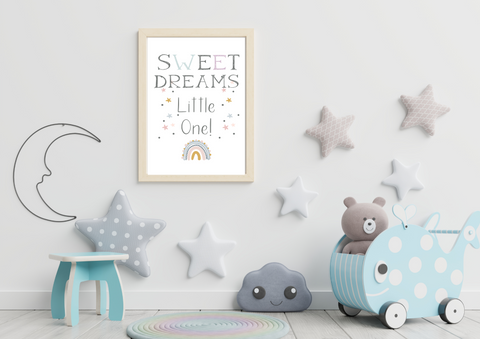 Sweet Dreams Little One | Kids Decor Print - Auxano Life