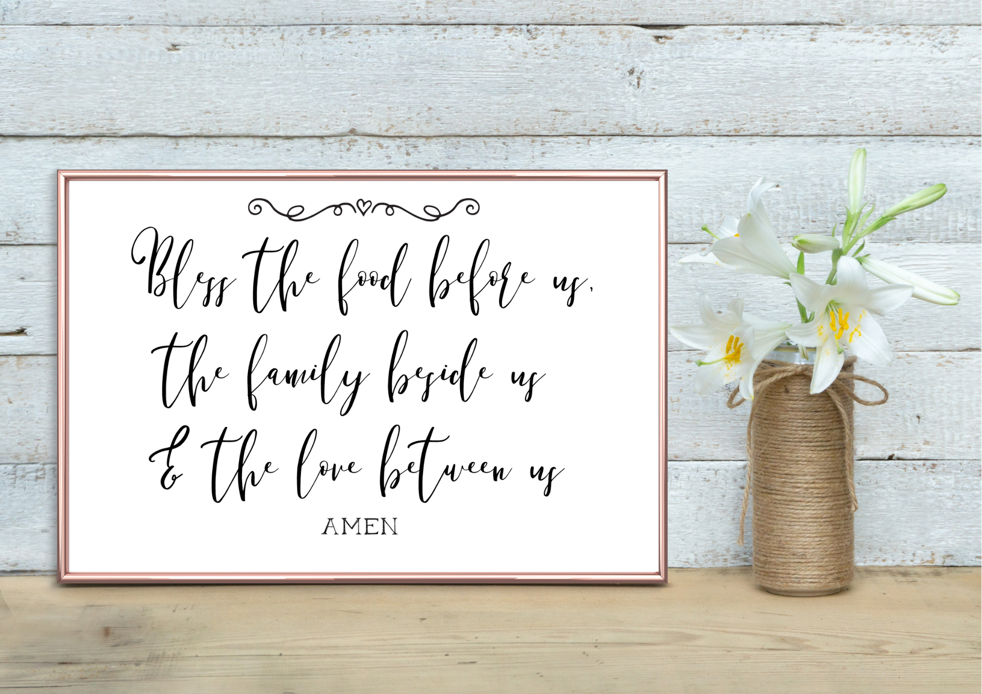 Bless the Food Before Us | Decor Print or Canvas - Auxano Life