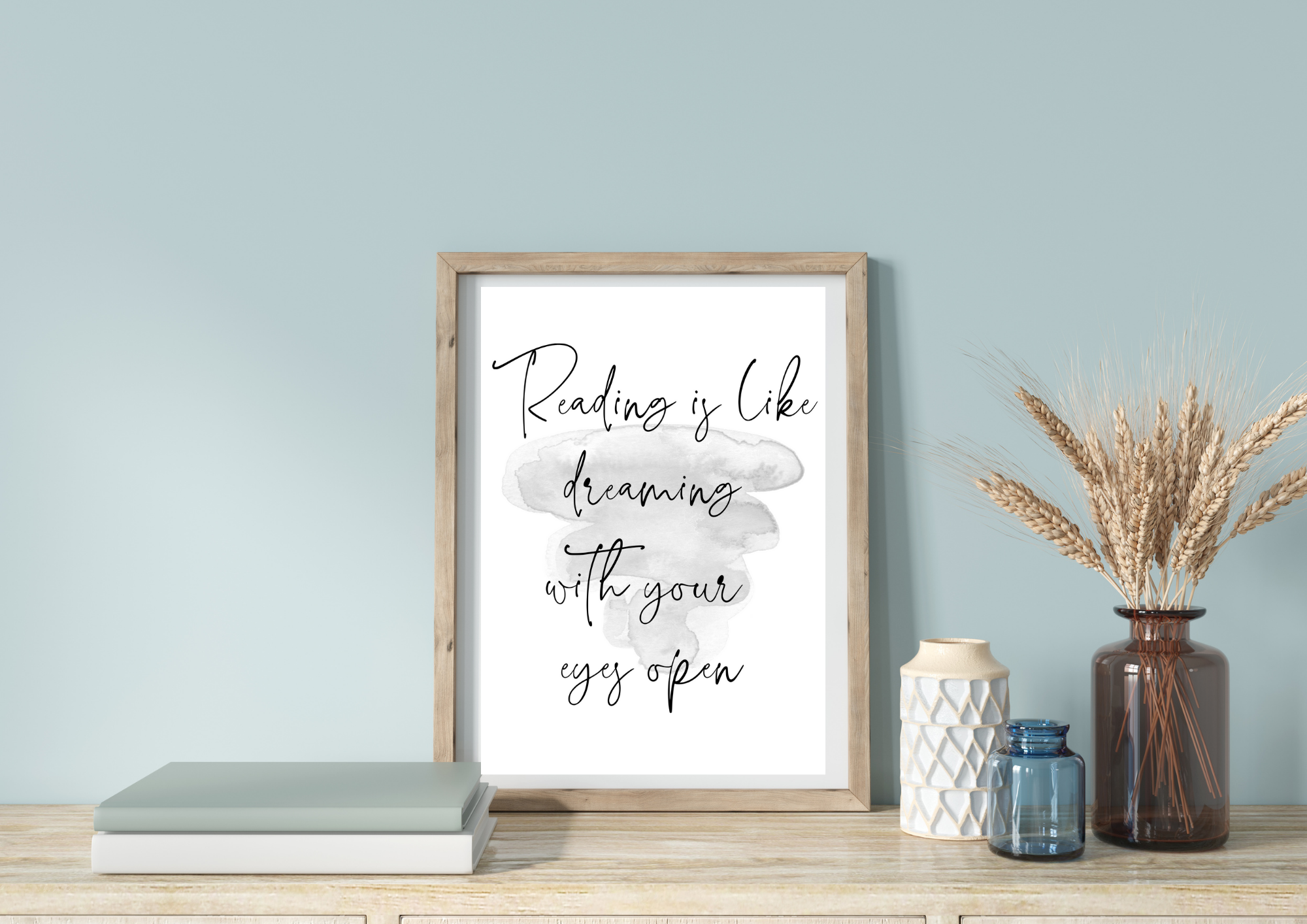 Reading is Like Dreaming  | Decor Print - Auxano Life