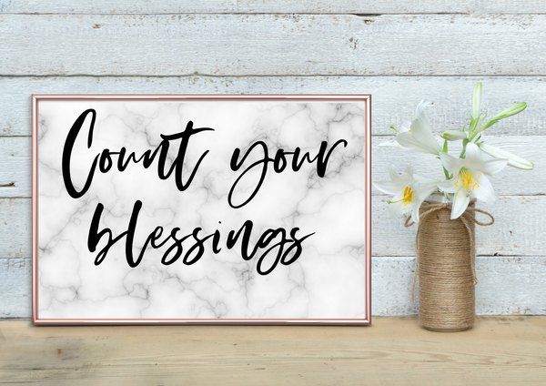 Count Your Blessings | Decor Print - Auxano Life