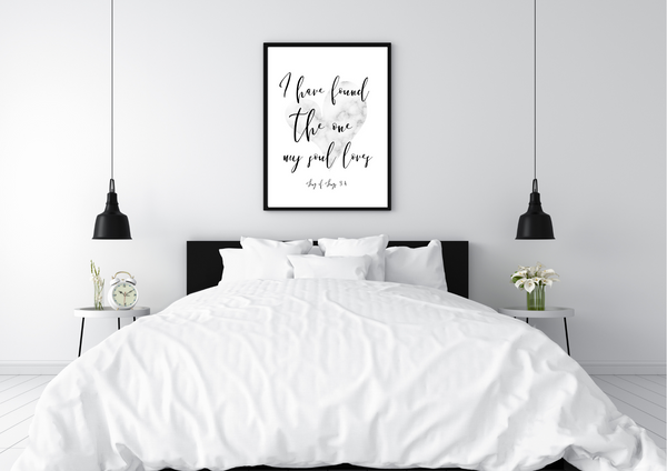I Have Found The One My Soul Loves | Decor Print - Auxano Life