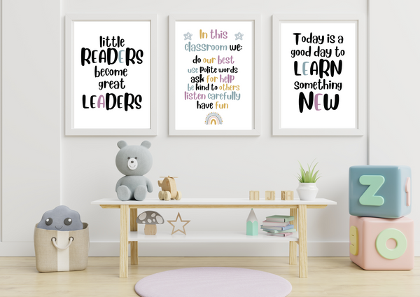 In this Classroom We… | Kids Growth Mindset | School Posters | Print - Auxano Life